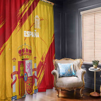 Basketball Fan Jersey Spanish Window Curtain Royal Seal of España - Wonder Print Shop