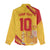 Custom Basketball Fan Jersey Spanish Women Casual Shirt Royal Seal of España - Wonder Print Shop