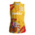 Custom Basketball Fan Jersey Spanish Women Sleeveless Polo Shirt Royal Seal of España - Wonder Print Shop