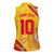 Custom Basketball Fan Jersey Spanish Women Sleeveless Polo Shirt Royal Seal of España - Wonder Print Shop