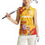 Custom Basketball Fan Jersey Spanish Women Sleeveless Polo Shirt Royal Seal of España - Wonder Print Shop