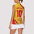 Custom Basketball Fan Jersey Spanish Women Sleeveless Polo Shirt Royal Seal of España - Wonder Print Shop