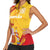 Custom Basketball Fan Jersey Spanish Women Sleeveless Polo Shirt Royal Seal of España - Wonder Print Shop
