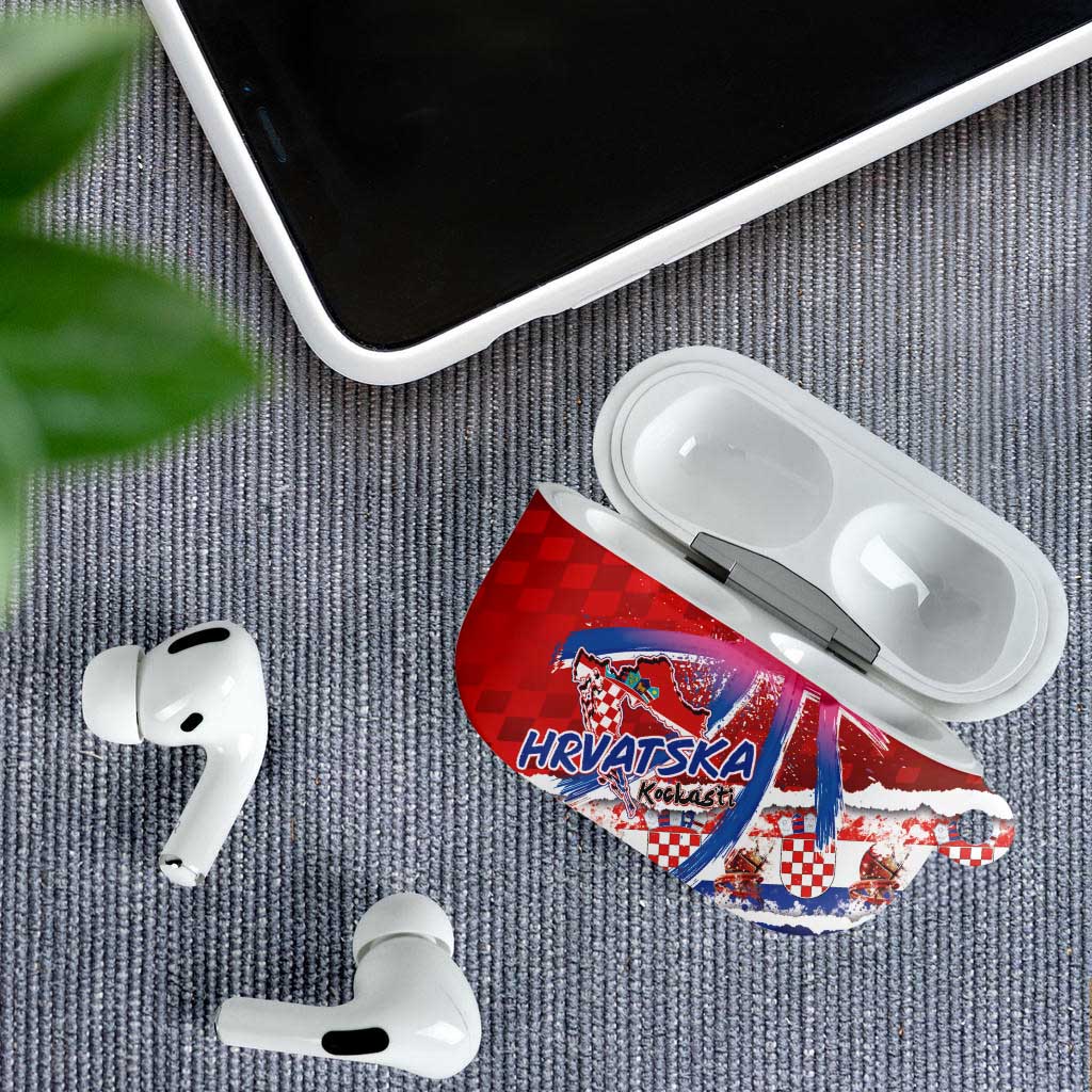 Basketball Fan Jersey Croatian AirPods Case Hrvatska-The Chequered Ones - Wonder Print Shop