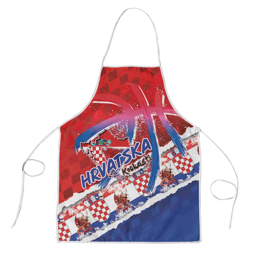Basketball Fan Jersey Croatian Apron Hrvatska-The Chequered Ones - Wonder Print Shop