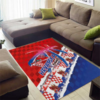 Basketball Fan Jersey Croatian Area Rug Hrvatska-The Chequered Ones - Wonder Print Shop
