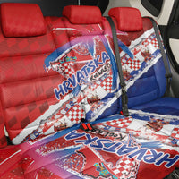 Basketball Fan Jersey Croatian Back Car Seat Cover Hrvatska-The Chequered Ones - Wonder Print Shop
