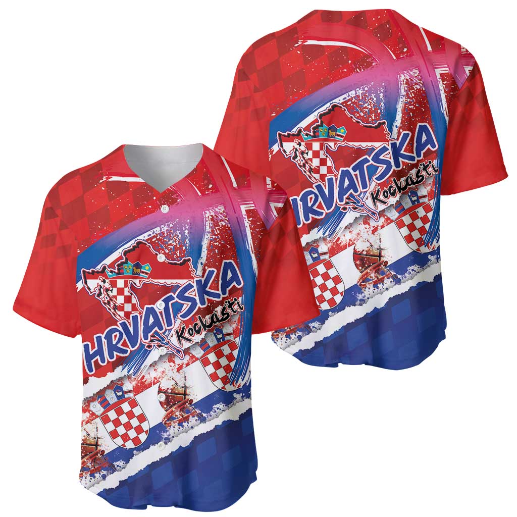Basketball Fan Jersey Croatian Baseball Jersey Hrvatska-The Chequered Ones - Wonder Print Shop
