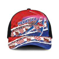 Basketball Fan Jersey Croatian Baseball Net Cap Hrvatska-The Chequered Ones - Wonder Print Shop