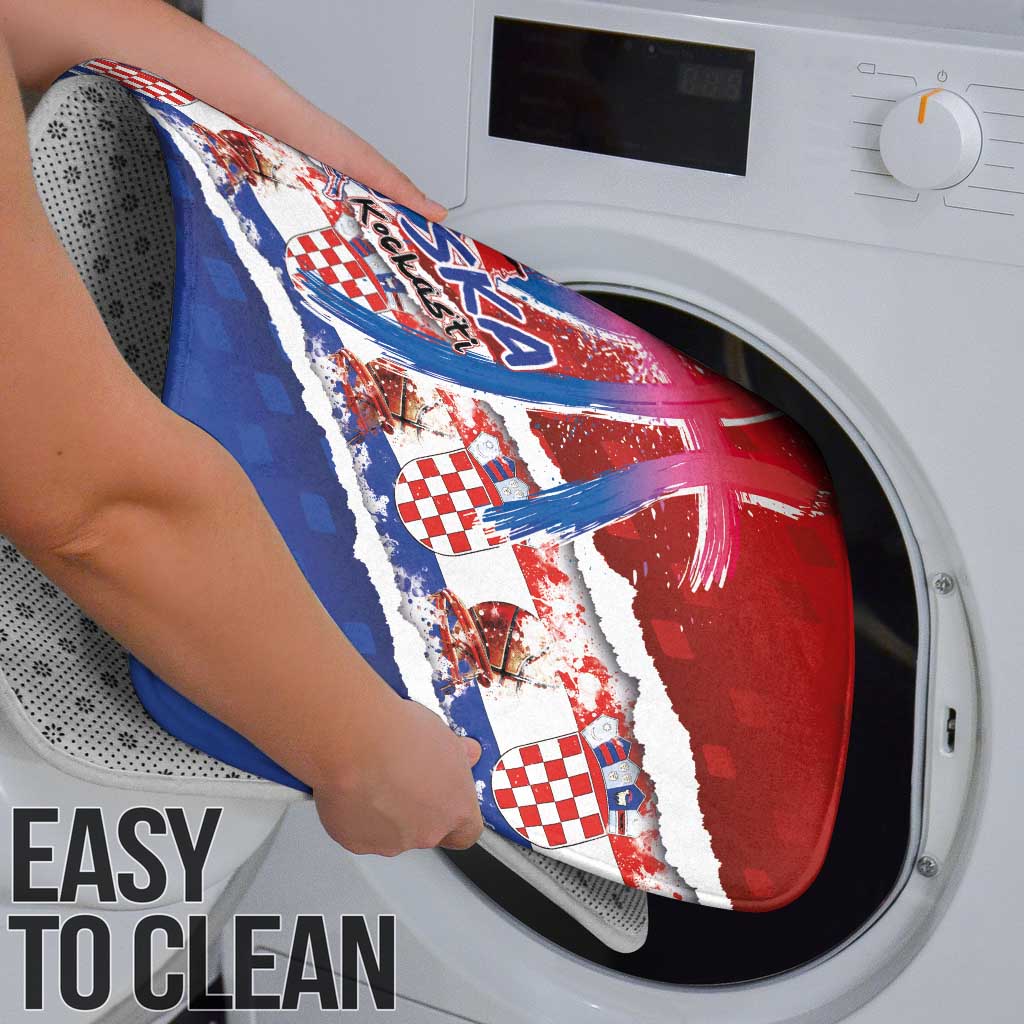 Basketball Fan Jersey Croatian Bathroom Set Hrvatska-The Chequered Ones - Wonder Print Shop