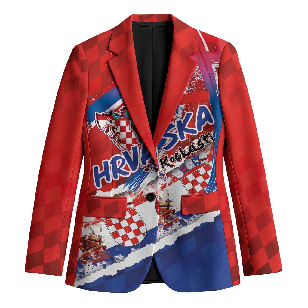 Basketball Fan Jersey Croatian Blazer Hrvatska-The Chequered Ones - Wonder Print Shop
