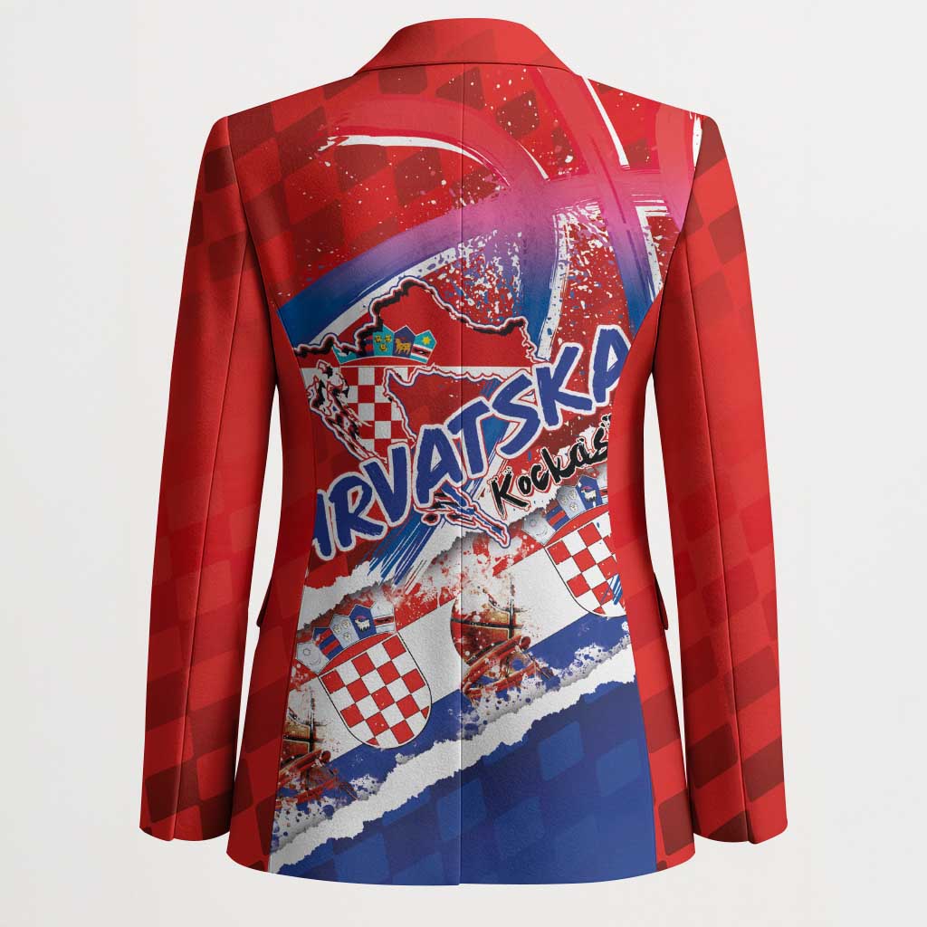 Basketball Fan Jersey Croatian Blazer Hrvatska-The Chequered Ones - Wonder Print Shop