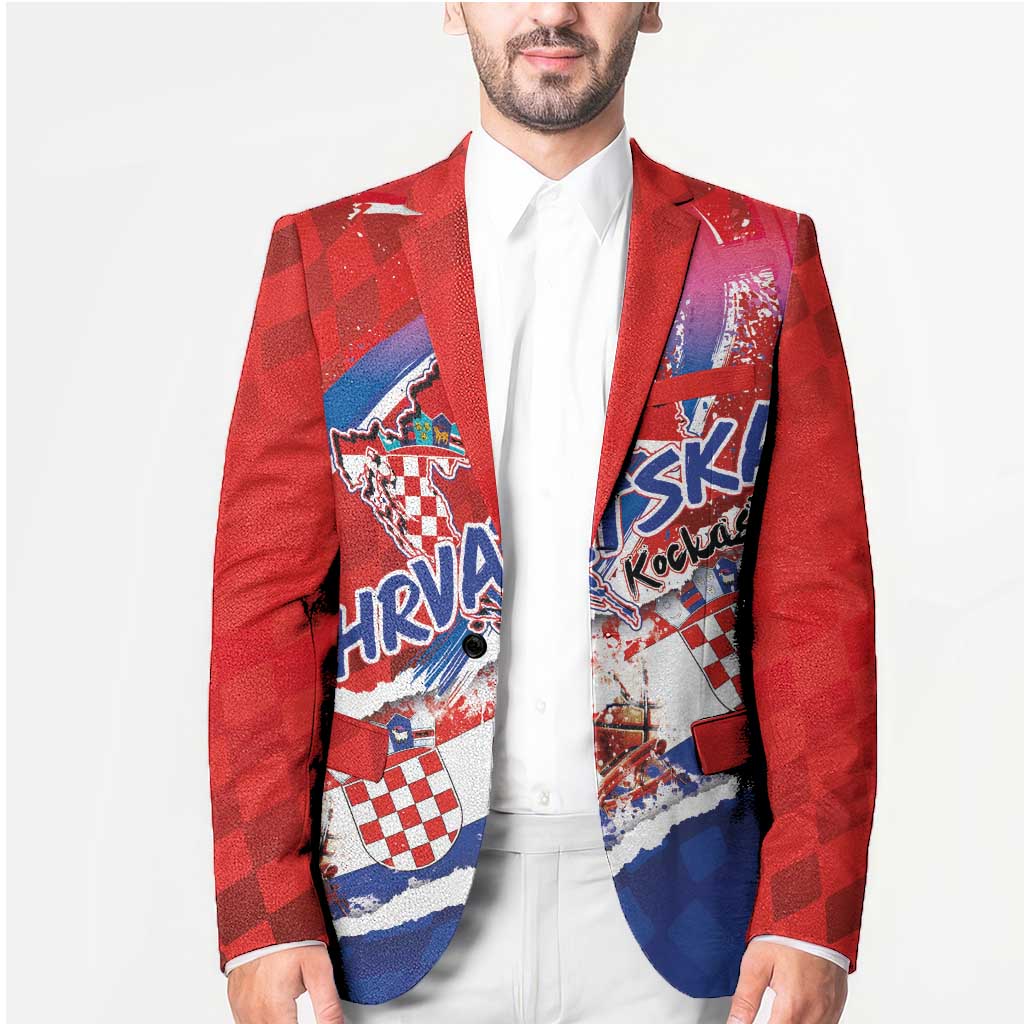 Basketball Fan Jersey Croatian Blazer Hrvatska-The Chequered Ones - Wonder Print Shop
