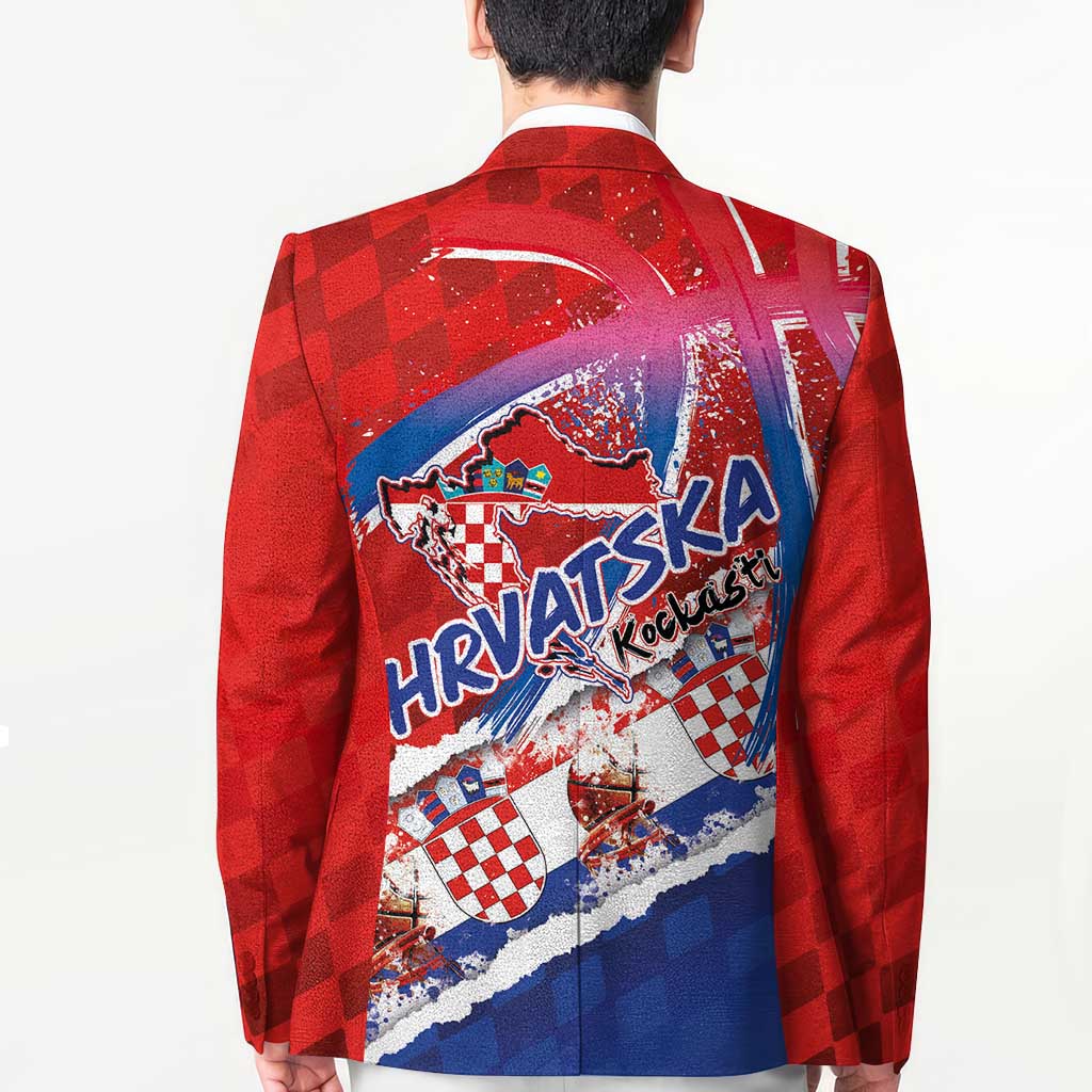 Basketball Fan Jersey Croatian Blazer Hrvatska-The Chequered Ones - Wonder Print Shop