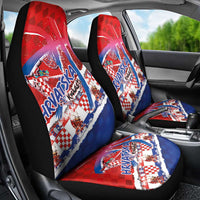 Basketball Fan Jersey Croatian Car Seat Cover Hrvatska-The Chequered Ones - Wonder Print Shop