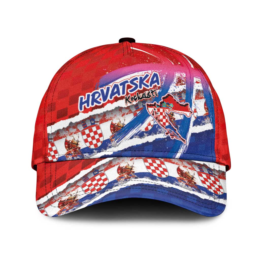 Basketball Fan Jersey Croatian Classic Cap Hrvatska-The Chequered Ones - Wonder Print Shop