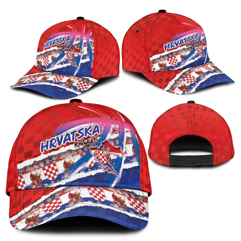 Basketball Fan Jersey Croatian Classic Cap Hrvatska-The Chequered Ones - Wonder Print Shop
