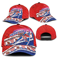 Basketball Fan Jersey Croatian Classic Cap Hrvatska-The Chequered Ones - Wonder Print Shop