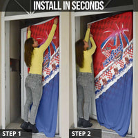 Basketball Fan Jersey Croatian Door Cover Hrvatska-The Chequered Ones - Wonder Print Shop