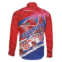 Basketball Fan Jersey Croatian Family Matching Long Sleeve Bodycon Dress and Hawaiian Shirt Hrvatska-The Chequered Ones - Wonder Print Shop