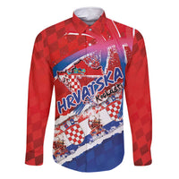 Basketball Fan Jersey Croatian Family Matching Mermaid Dress and Hawaiian Shirt Hrvatska-The Chequered Ones - Wonder Print Shop