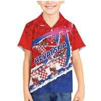 Basketball Fan Jersey Croatian Family Matching Mermaid Dress and Hawaiian Shirt Hrvatska-The Chequered Ones - Wonder Print Shop
