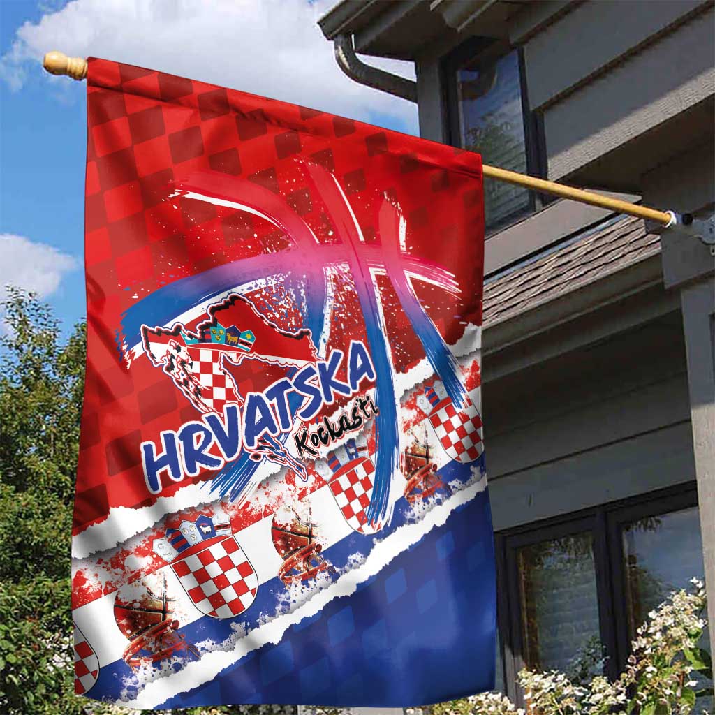 Basketball Fan Jersey Croatian Garden Flag Hrvatska-The Chequered Ones - Wonder Print Shop