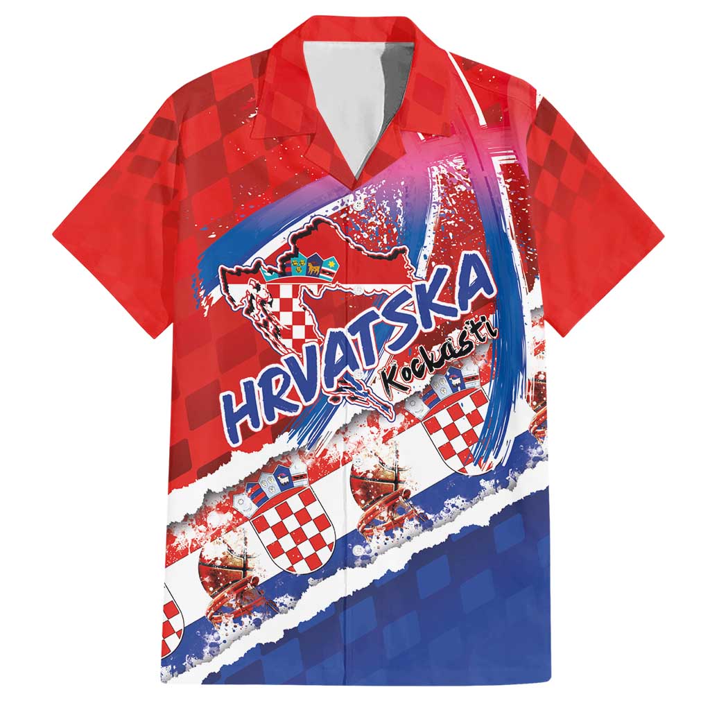 Basketball Fan Jersey Croatian Hawaiian Shirt Hrvatska-The Chequered Ones - Wonder Print Shop