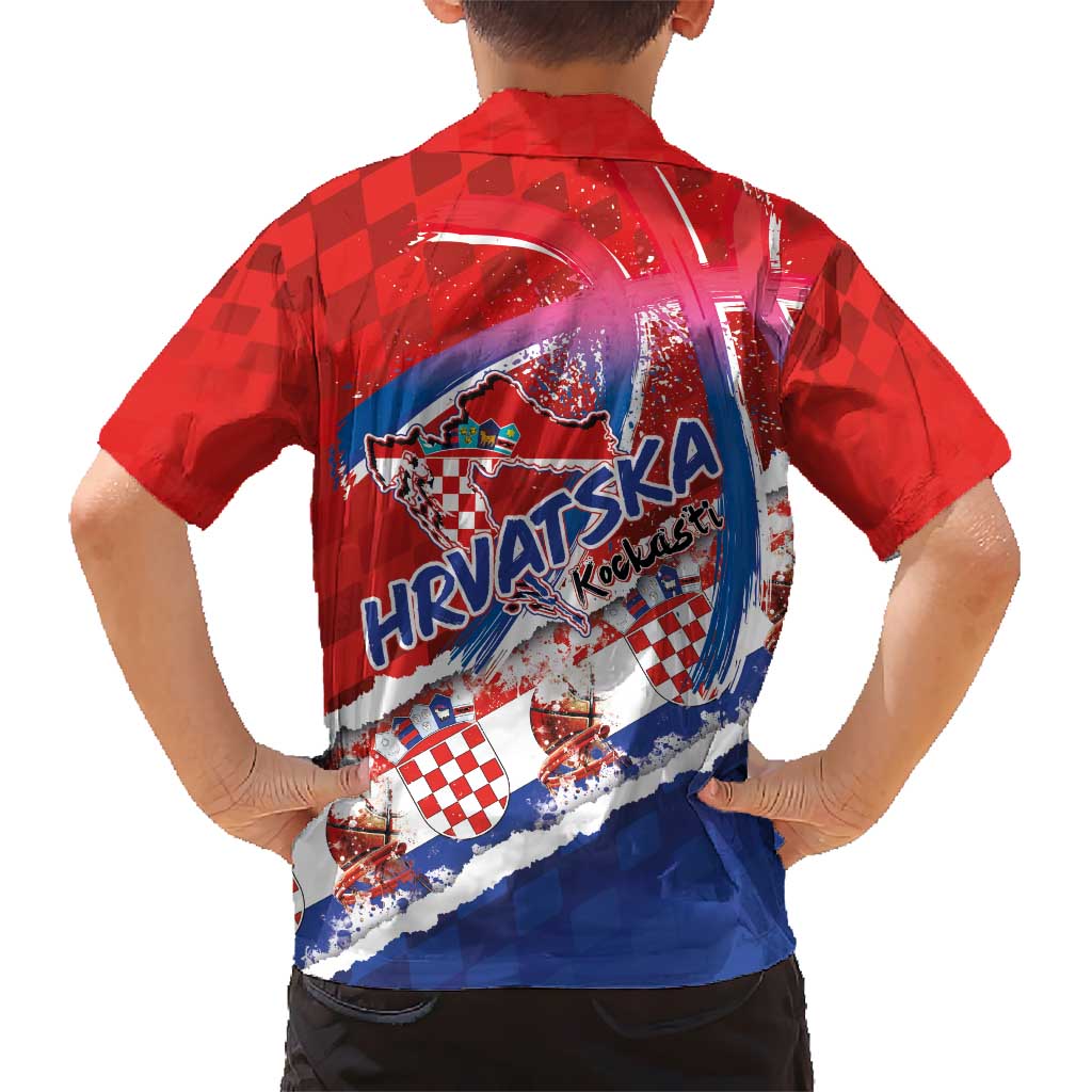 Basketball Fan Jersey Croatian Hawaiian Shirt Hrvatska-The Chequered Ones - Wonder Print Shop