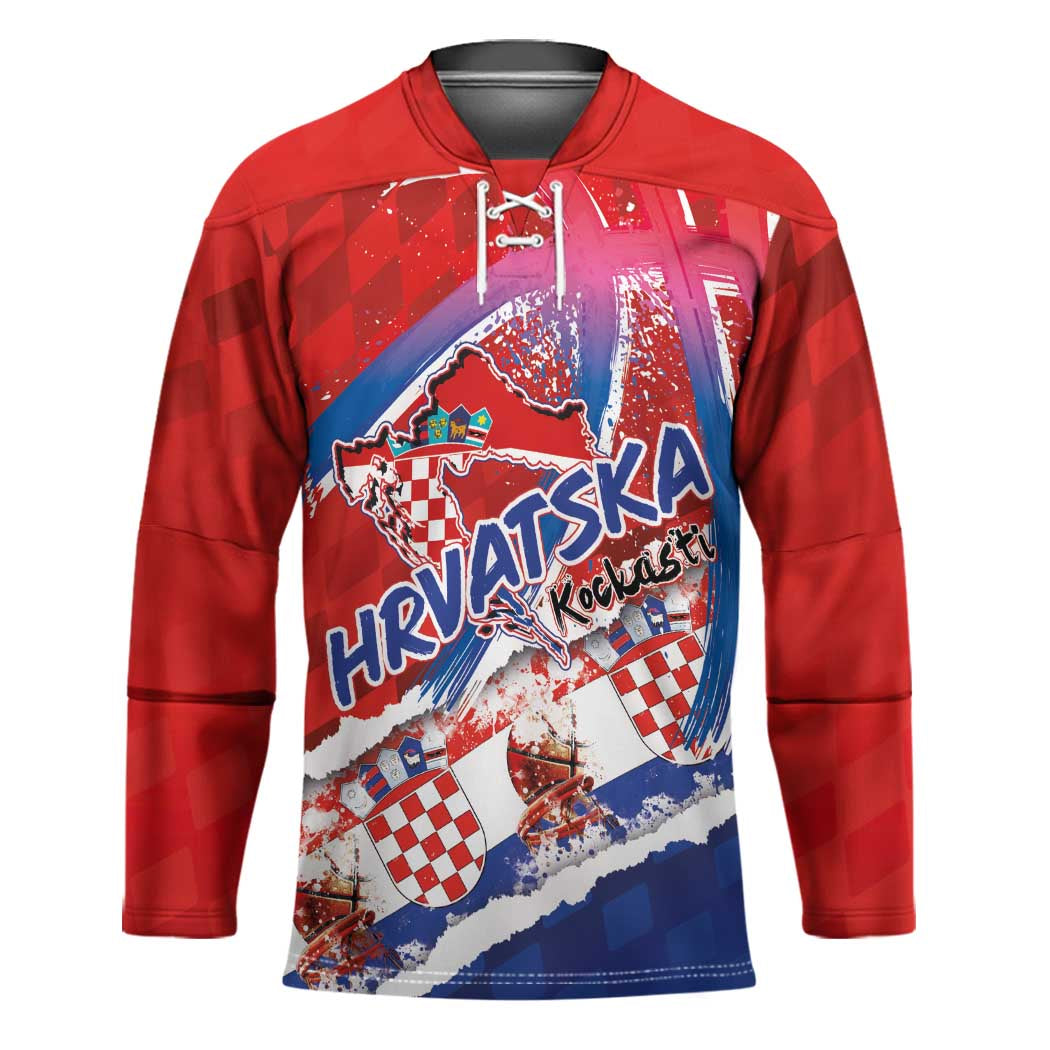 Basketball Fan Jersey Croatian Hockey Jersey Hrvatska-The Chequered Ones - Wonder Print Shop