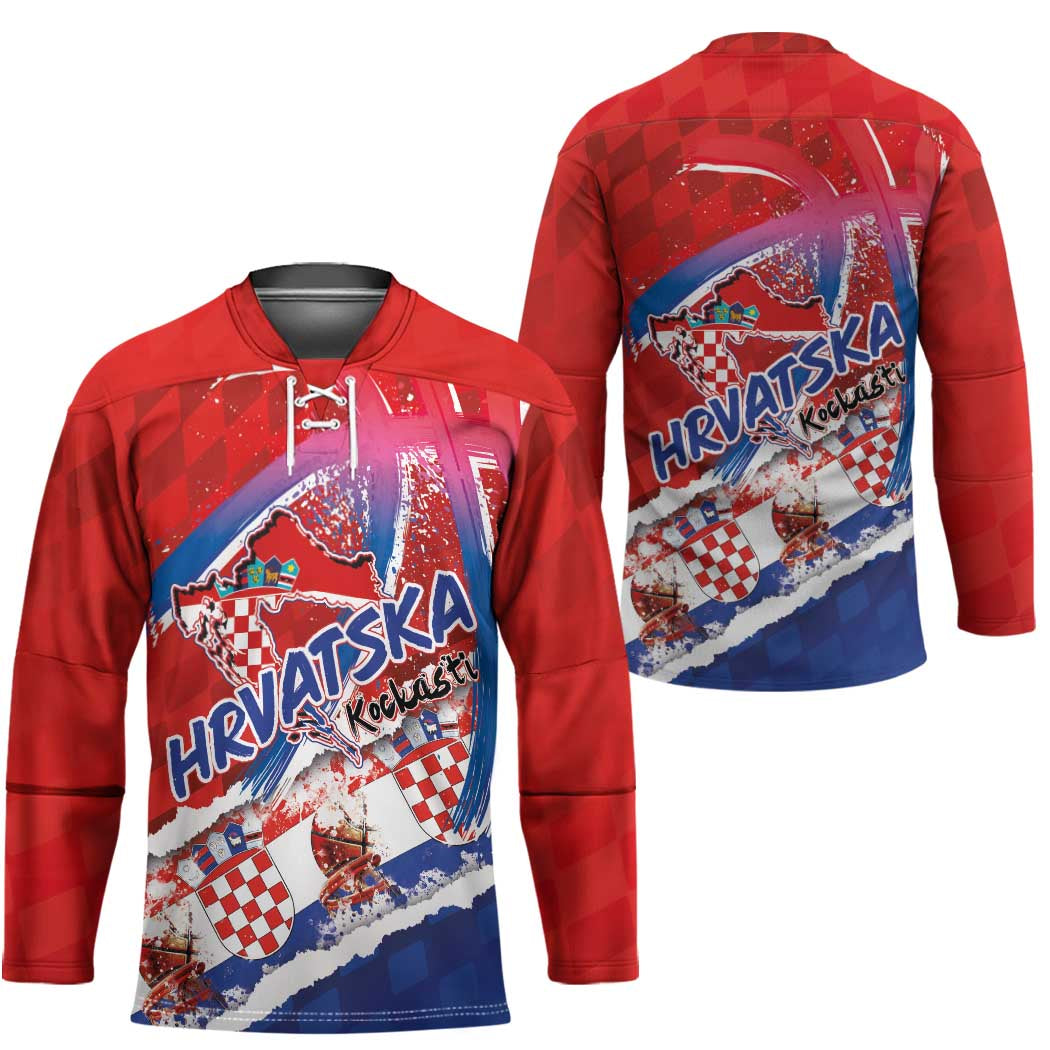 Basketball Fan Jersey Croatian Hockey Jersey Hrvatska-The Chequered Ones - Wonder Print Shop