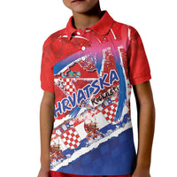 Basketball Fan Jersey Croatian Kid Polo Shirt Hrvatska-The Chequered Ones - Wonder Print Shop