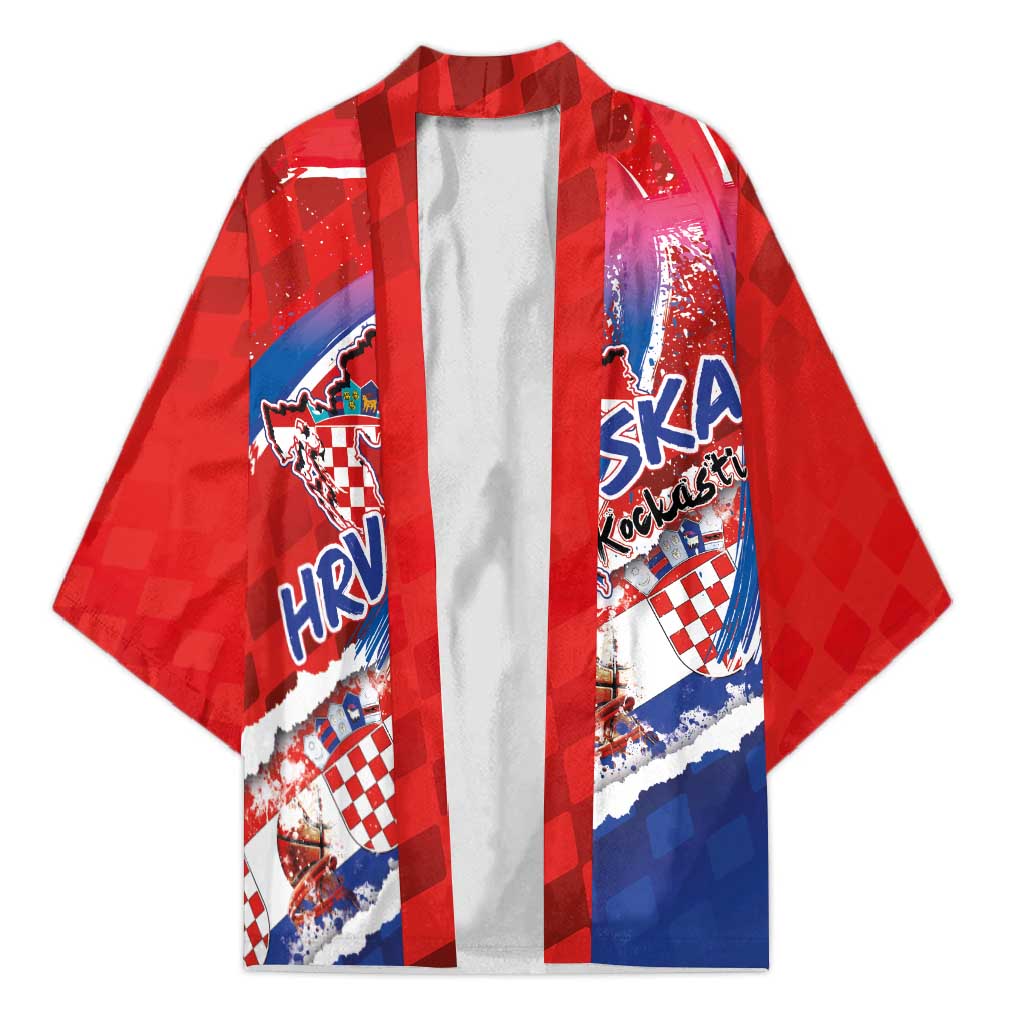 Basketball Fan Jersey Croatian Kimono Hrvatska-The Chequered Ones - Wonder Print Shop
