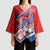 Basketball Fan Jersey Croatian Kimono Sleeve Blouse Hrvatska-The Chequered Ones - Wonder Print Shop