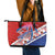 Basketball Fan Jersey Croatian Leather Tote Bag Hrvatska-The Chequered Ones - Wonder Print Shop