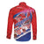 Basketball Fan Jersey Croatian Long Sleeve Button Shirt Hrvatska-The Chequered Ones - Wonder Print Shop