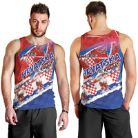 Basketball Fan Jersey Croatian Men Tank Top Hrvatska-The Chequered Ones - Wonder Print Shop