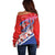 Basketball Fan Jersey Croatian Off Shoulder Sweater Hrvatska-The Chequered Ones - Wonder Print Shop