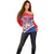 Basketball Fan Jersey Croatian Off Shoulder Sweater Hrvatska-The Chequered Ones - Wonder Print Shop