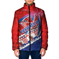 Basketball Fan Jersey Croatian Padded Jacket Hrvatska-The Chequered Ones - Wonder Print Shop