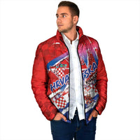 Basketball Fan Jersey Croatian Padded Jacket Hrvatska-The Chequered Ones - Wonder Print Shop