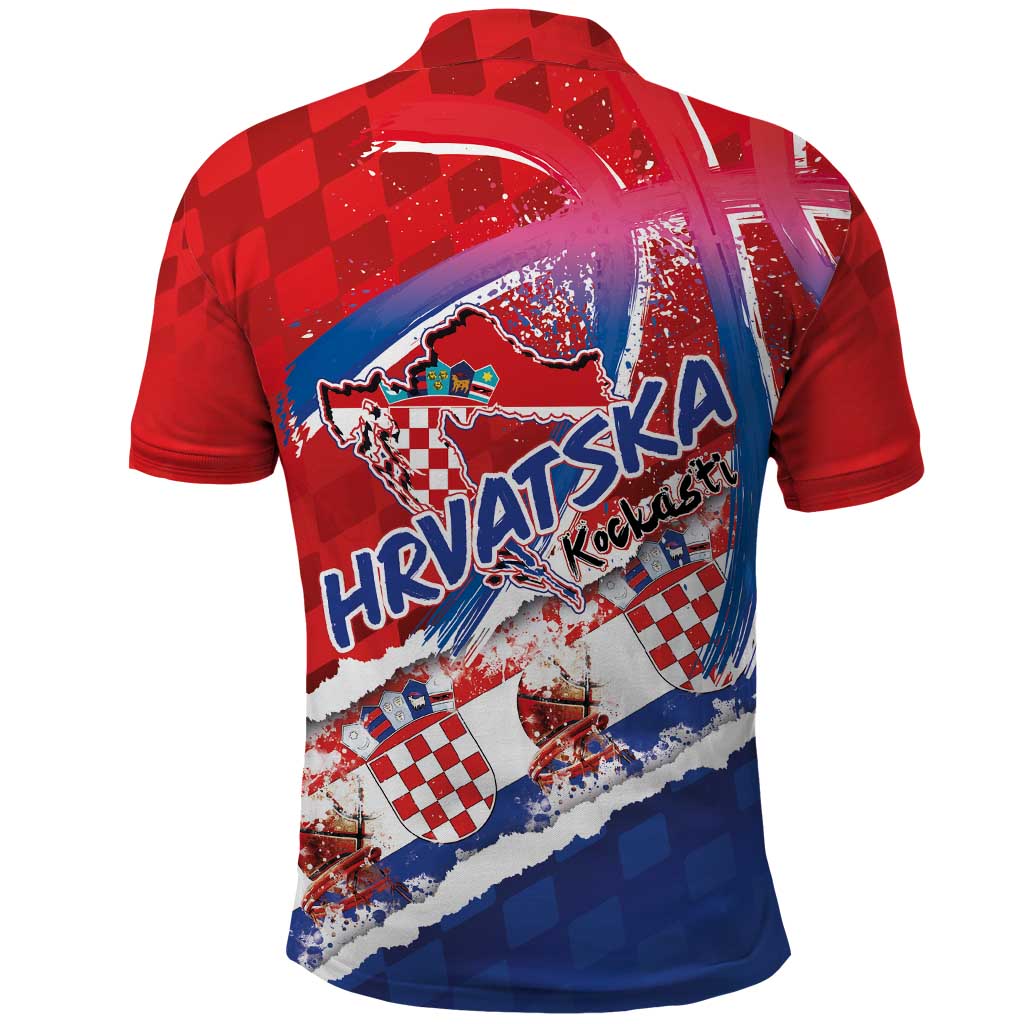 Basketball Fan Jersey Croatian Polo Shirt Hrvatska-The Chequered Ones - Wonder Print Shop