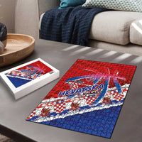 Basketball Fan Jersey Croatian Puzzle Hrvatska-The Chequered Ones - Wonder Print Shop