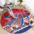 Basketball Fan Jersey Croatian Round Carpet Hrvatska-The Chequered Ones - Wonder Print Shop