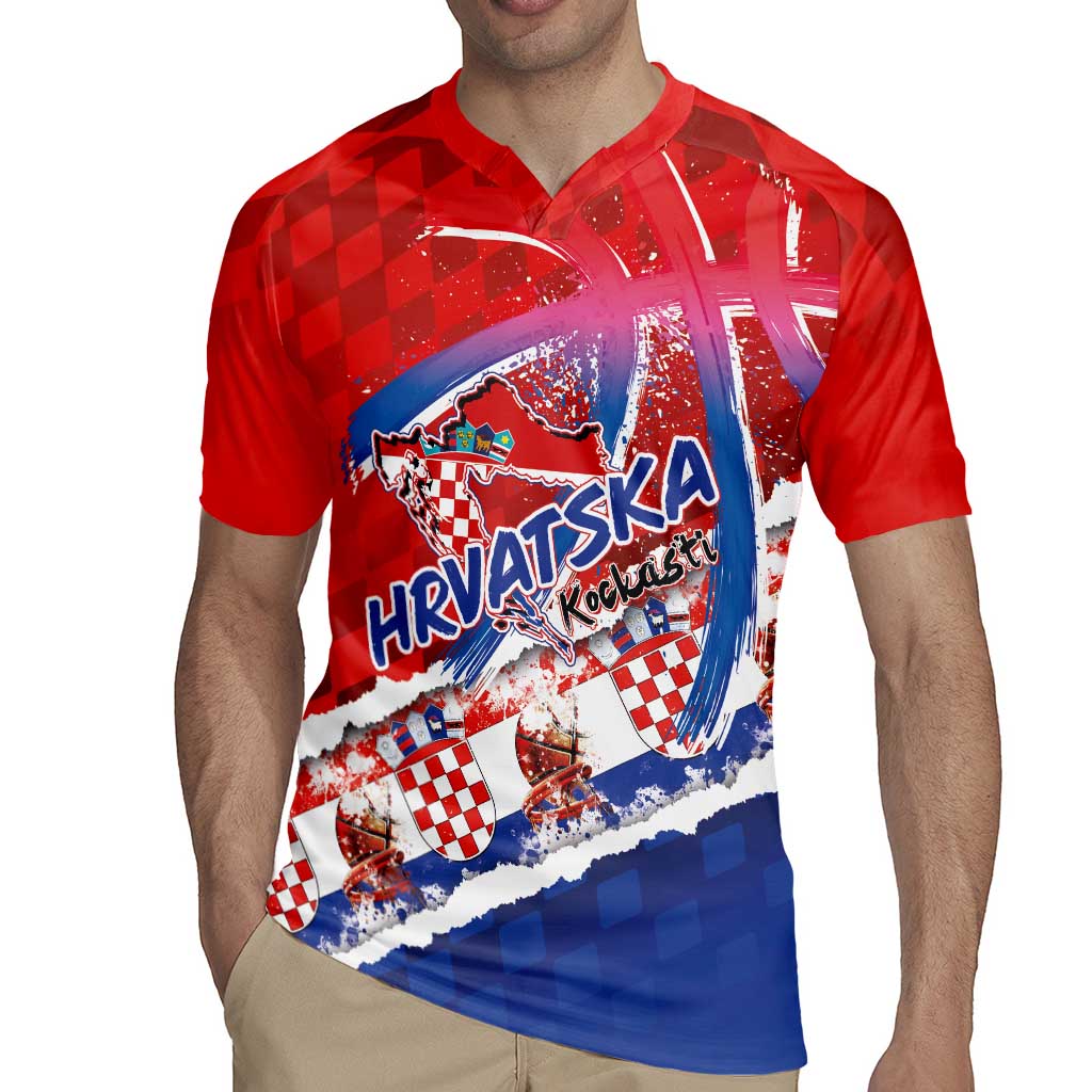 Basketball Fan Jersey Croatian Rugby Jersey Hrvatska-The Chequered Ones - Wonder Print Shop