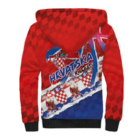 Basketball Fan Jersey Croatian Sherpa Hoodie Hrvatska-The Chequered Ones - Wonder Print Shop