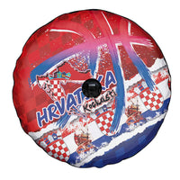 Basketball Fan Jersey Croatian Spare Tire Cover Hrvatska-The Chequered Ones - Wonder Print Shop