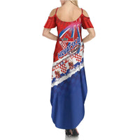 Basketball Fan Jersey Croatian Summer Maxi Dress Hrvatska-The Chequered Ones - Wonder Print Shop