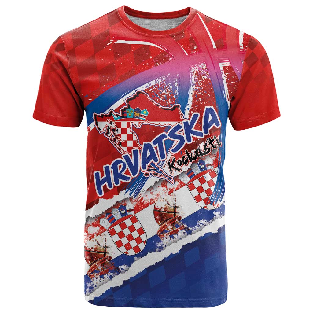 Basketball Fan Jersey Croatian T Shirt Hrvatska-The Chequered Ones - Wonder Print Shop