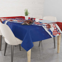 Basketball Fan Jersey Croatian Tablecloth Hrvatska-The Chequered Ones - Wonder Print Shop